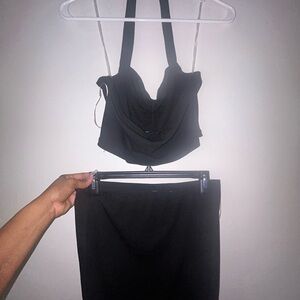 Elegant Black Women's Intimate Set